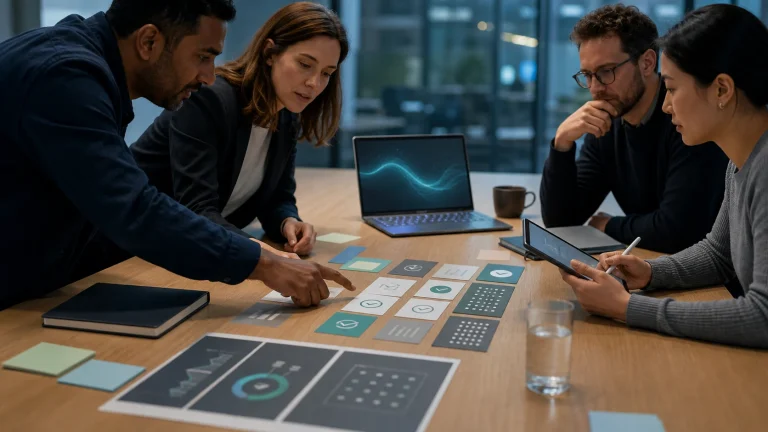 A marketing team studies customer evidence and campaign experiments