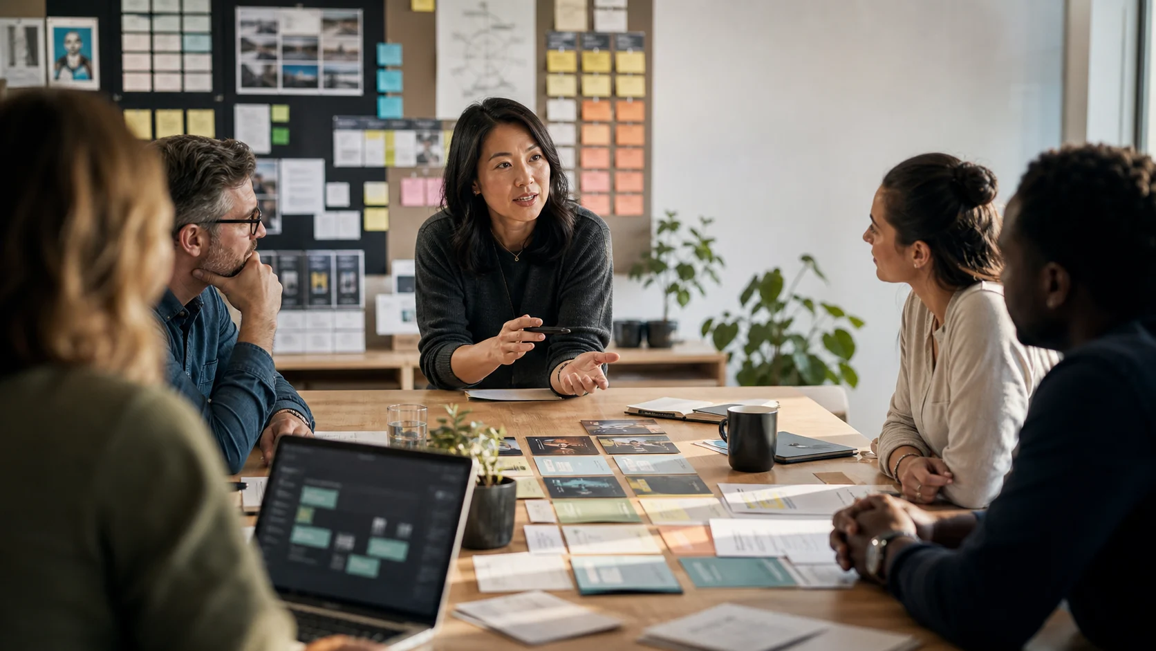 An Agile marketing owner facilitates a prioritization conversation